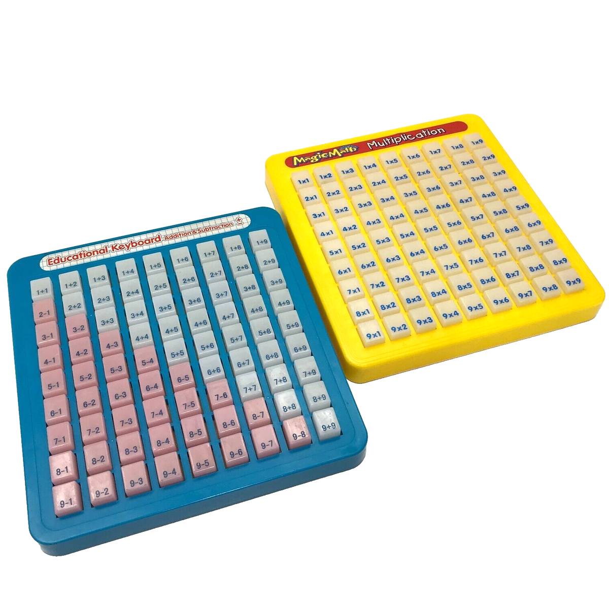 zㅣㅅłl x2 Vintage Educational Math Machine Board Addition Subtraction