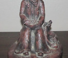 Vintage Original Cowboy Sculpture Largo 8" Statue Western Figure Ceramic Clay — photo 9