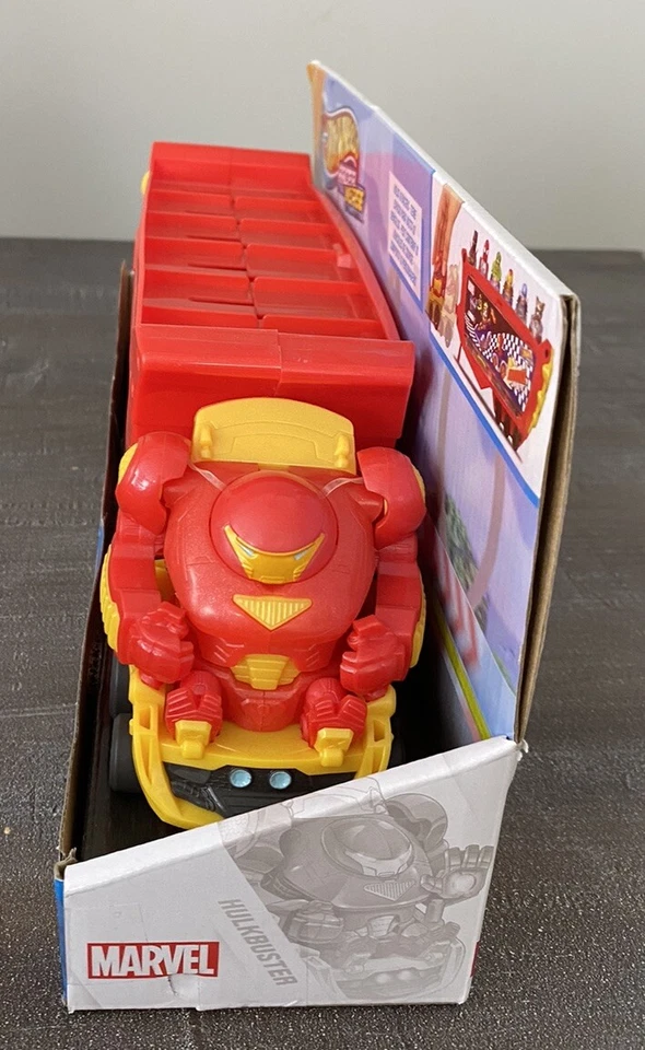 Mattel Hot Wheels Racer Verse Marvel Hulkbuster Hauler Estatuilla Soporte Nuevo Foto 2 de 4