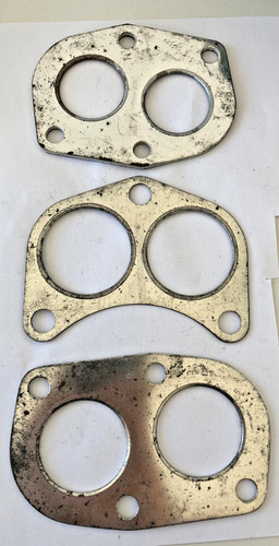 3 verschiedene Abgaskrümmer / "Hosenrohr"-Dichtungen, Oldtimer