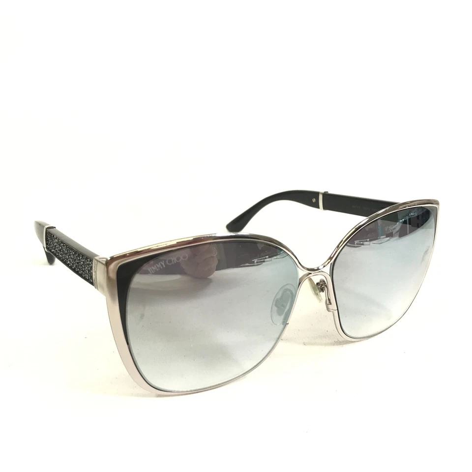 Jimmy Choo Sunglasses MATY/S 1B0FU Black Silver Cat Eye Frames with Gray Lenses - Image 3 of 4