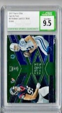 2017 Donruss Elite Luck / J.J. Watt Face to Face Green CSG 9.5
