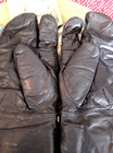 Heavy Leather GAUNTLET MITTEN,Trigger finger, Gloves Motorcycle Thermal Lined — photo 5