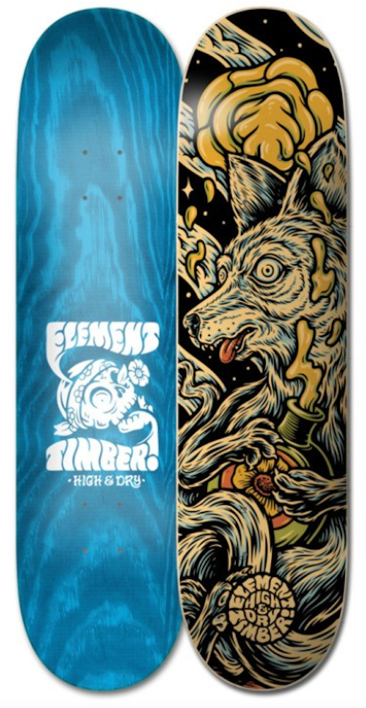 ELEMENT Timber High Dry Skull 8.38" - Skateboard Deck