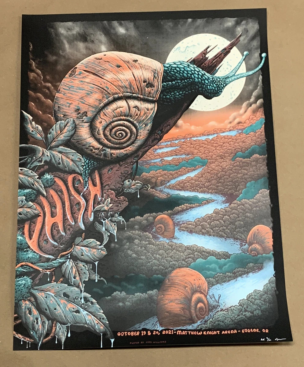 Phish Poster 2021 AP Signed Eugene OR | eBay
