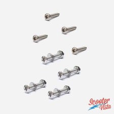 Vespa PX PE T5 Stainless Steel Indicator Lens Screw Set