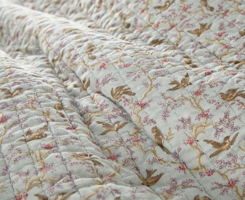 Leslie Floral Pre-Washed Bedspread Coverlet Patchwork Cotton Quilt - Picture 3 of 6