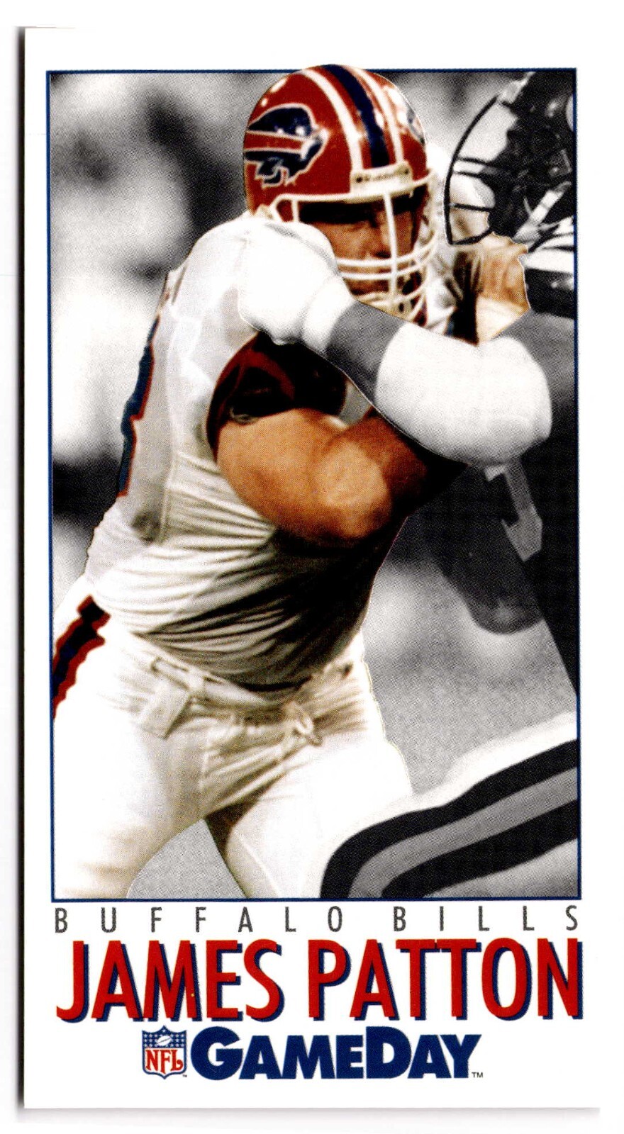 1992 James Patton Rookie Card - GameDay - #33 Buffalo Bills 