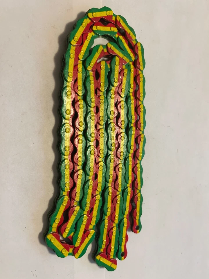 NOS KMC K810 Single Speed Rasta Chain 96L 1/2" x 1/8" - Image 2 of 2