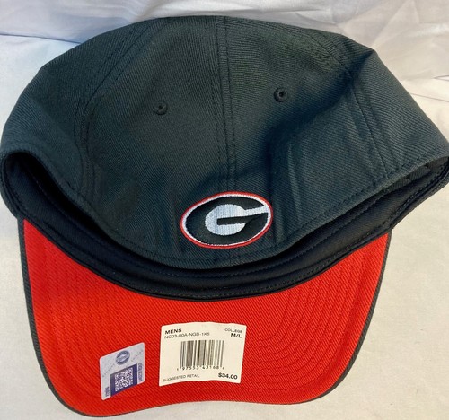 Nike UGA Bulldogs Cap, Swoosh Flex M/L Rise Hat - New with Tags - Picture 2 of 6
