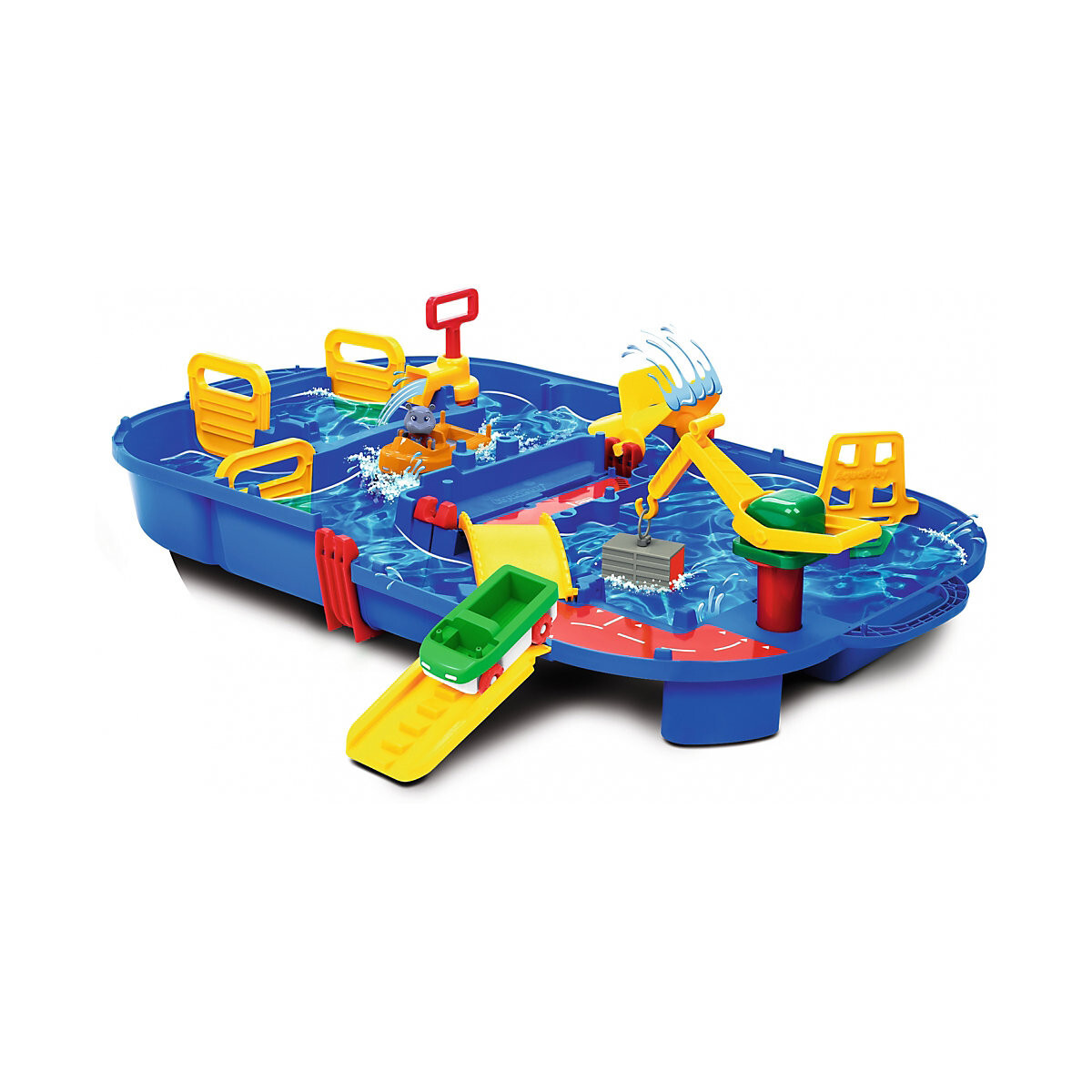 Aquaplay Lockbox - Wasserbahn Als Transportkoffer 27 Teile Spieleset Ohne Ovp