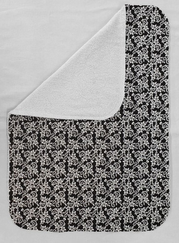 Alfombra de secado de platos de damasco floral - Imagen 6 de 25