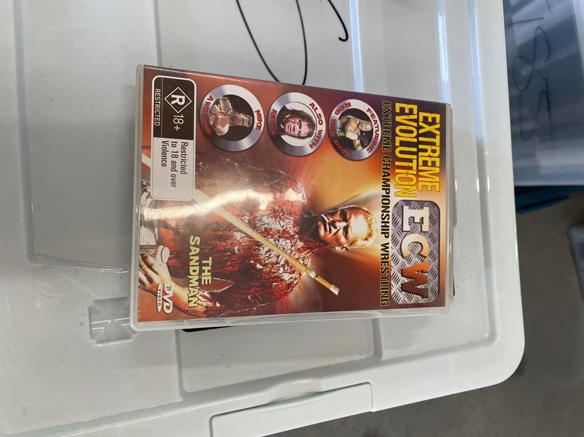ECW Extreme Evolution The Sandman DVD Region 0 Wrestling AEW WWE 