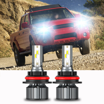 For Nissan Frontier 2001-2004 6500K 9007 LED Headlight Bulbs High Low Dual Beam