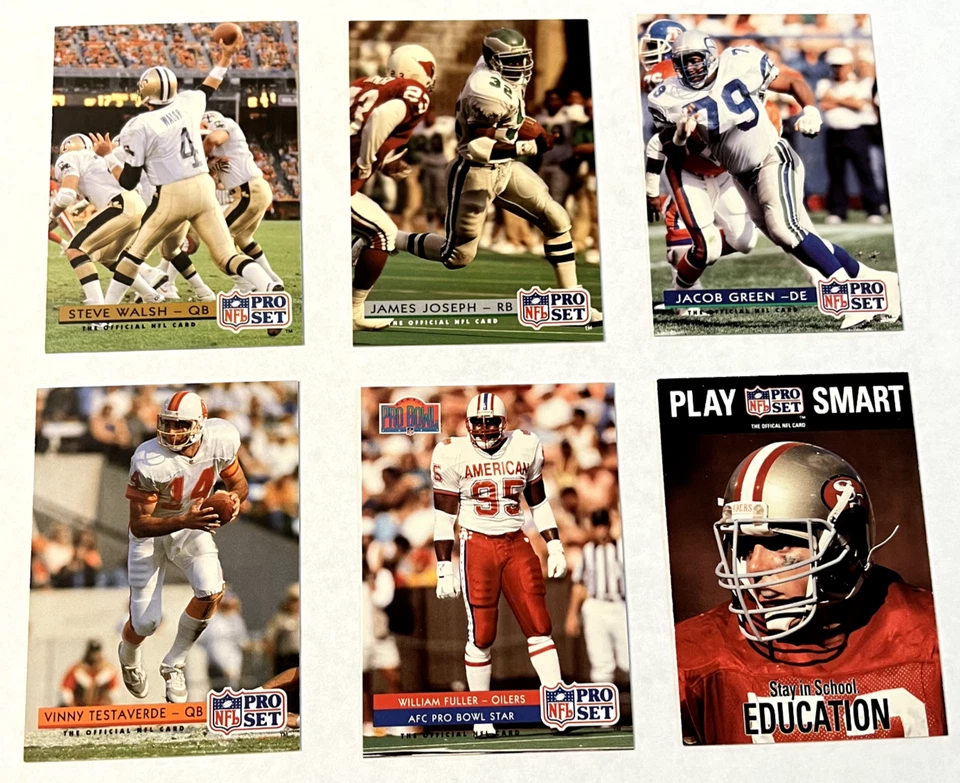 1992 NFL Pro Set NFL Trading Card #284 James Joseph Philadelphia Eagles - Image 3 of 4