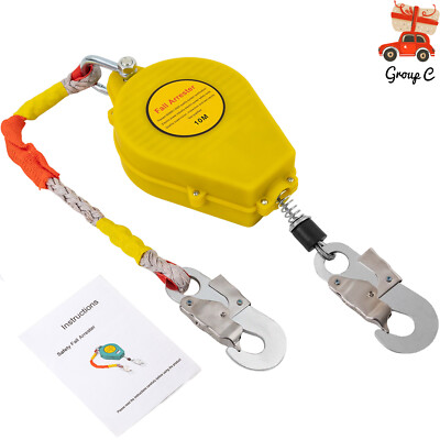 PROTECTION SELF-RETRACTING LIFELINE LANYARD 32 FEET WITH LOCKING SNAP HOOK