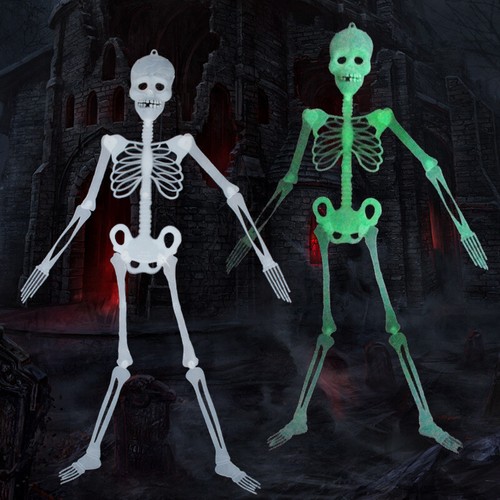 Luminous Skeleton Body Horror Halloween House Tricky Props Scary Outdoor Decor - Picture 4 of 17