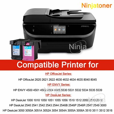 Cartucce Inchiostro Nero #61 XL Per HP ENVY 4500 4501 4502 4504 - Foto 10