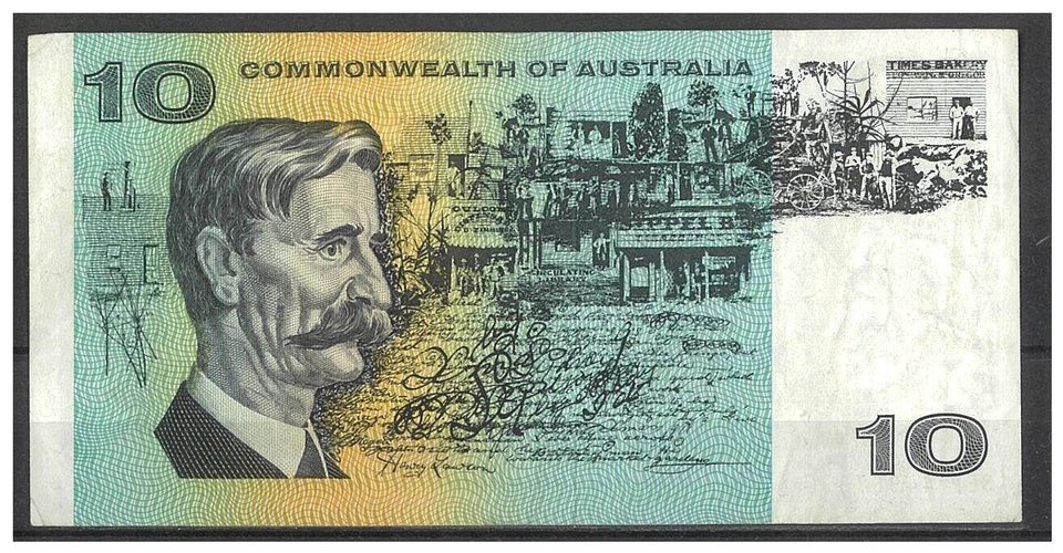 Commonwealth of Australia 1967 $10 Banknote Coombs/Randall R302 aVF #4-37 - image 2 of 2