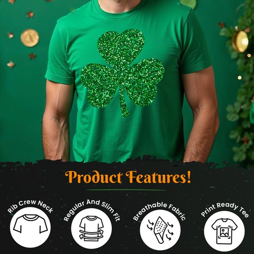 Trébol Brillo Para Hombres y Mujeres Divertido Día de San Patricio Camisetas Camiseta Irlandesa #STPD - Imagen 6 de 20