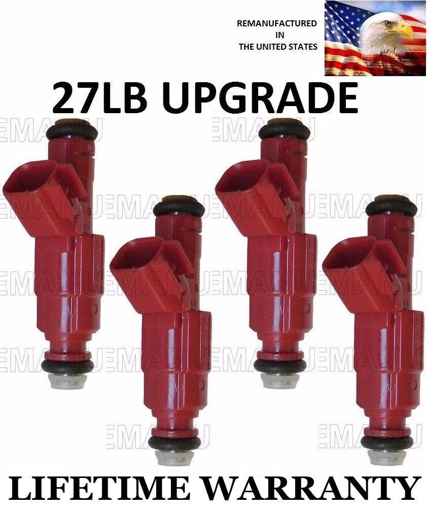 27LB UPGRADED Genuine Bosch Set Of 4 Fuel Injectors For Mazda 3, 5, 6 2