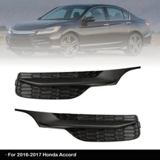 Front Bumper For 16-17 Honda Accord Fog Light Cover Pair Left+Right