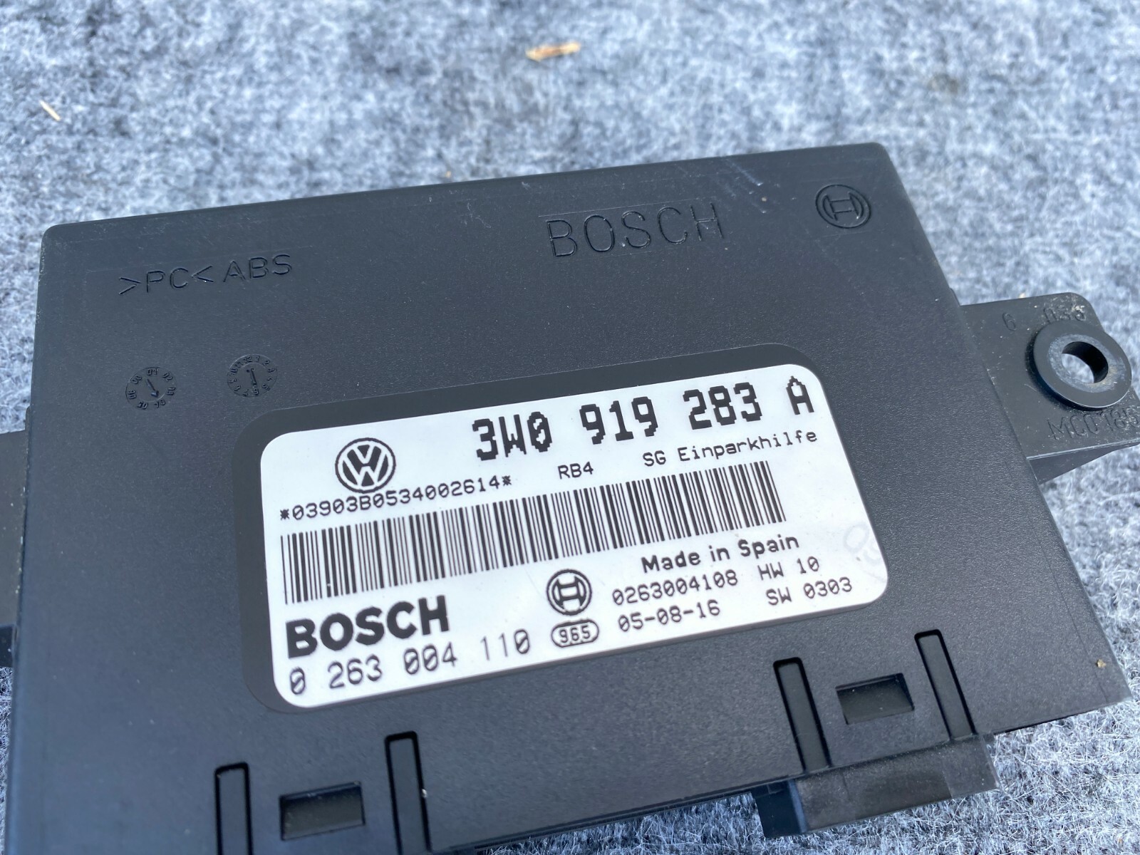 Bentley Continental GT 2005-2010 Parking assist module P/N 3W0919283