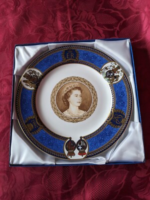 Boxed Spode Queen Elizabeth II Teller Mama Oma Papa Freund Geburtstag Weihnachten