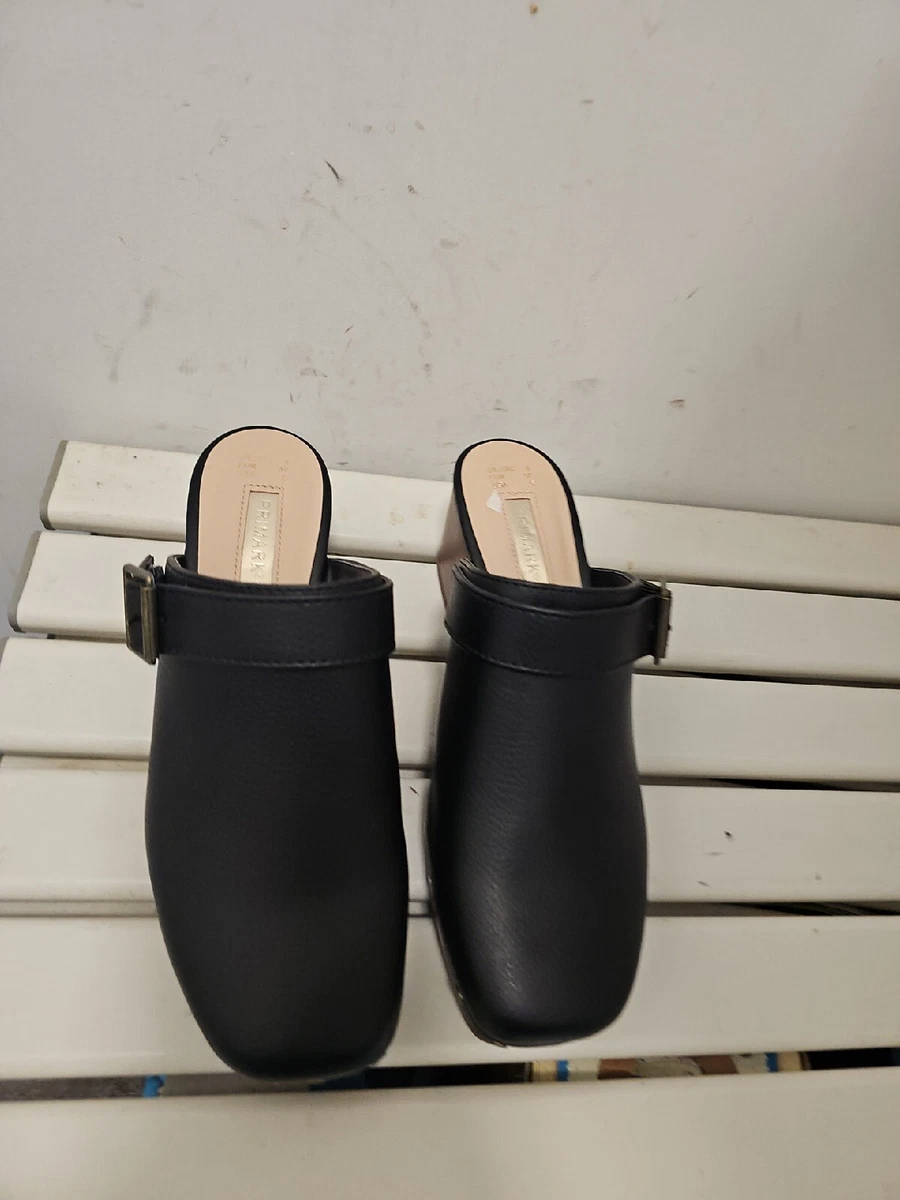 Ladies Primark Mule Shoes Black Size 4 EXPRESS SHIPPING