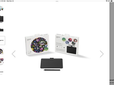 Wacom Intuos small Wireless Drawing Graphics Tablet - Black