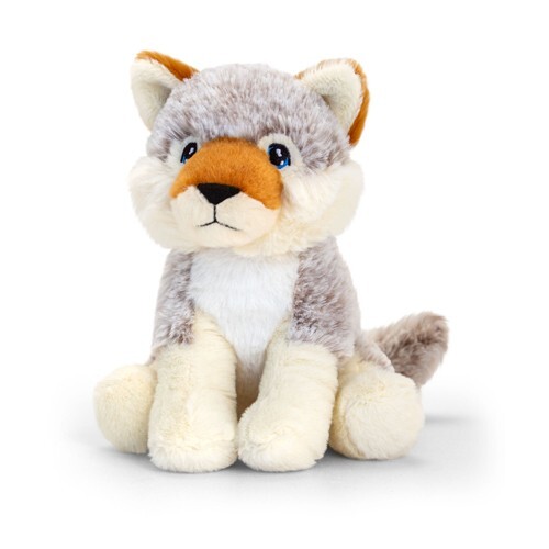 Wolf Plush Toy - 100% Recycled Eco Soft Teddy - Keel Keeleco