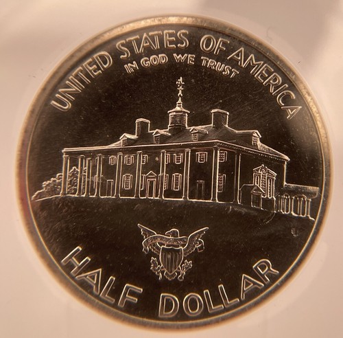 ANACS 1982-D 50C GEORGE WASHINGTON "SILVER" HALF DOLLAR MS69 - Picture 3 of 4