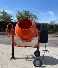 5.65 Cubic Feet Electric Cement Concrete Stucco Mortar Mixer Steel Drum Mixer