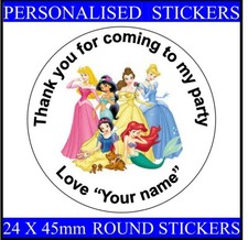 Personalised Birthday Stickers Labels Thank You For Coming To My Party Bag Seals