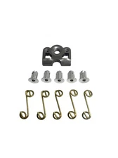 Dzus Button / Springs / Tab Plates / Free Rivets 5 Piece Set Kits RZR 