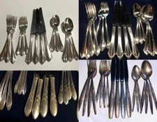 Oneida 20 Piece Silver Plate Flatware Set, Service for 4 - CHOICE of Pattern