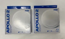 NDR FM70-0510-3K-WH, Apollo 2, LED Flush Mount, White, 6", Lot of 2 - New in Box