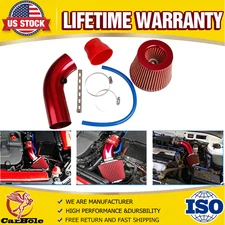 Car Cold Air Intake Filter Induction Pipe+Mounting Bracket Kit Flow Hose System