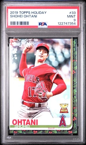 2019 Topps Holiday #33 Shohei Ohtani PSA 9