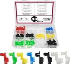 80PCS Door Lock Rod Car Clips Assortment Kit,Door Install Clips,Tailgate Handl..