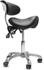 Stool with Wheels,3-Way Funct Rolling Stool with Ba Support