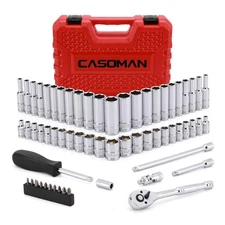 1/4-Inch Drive Master Socket Set with Ratchets Adapters Extensions with 1/4’‘...