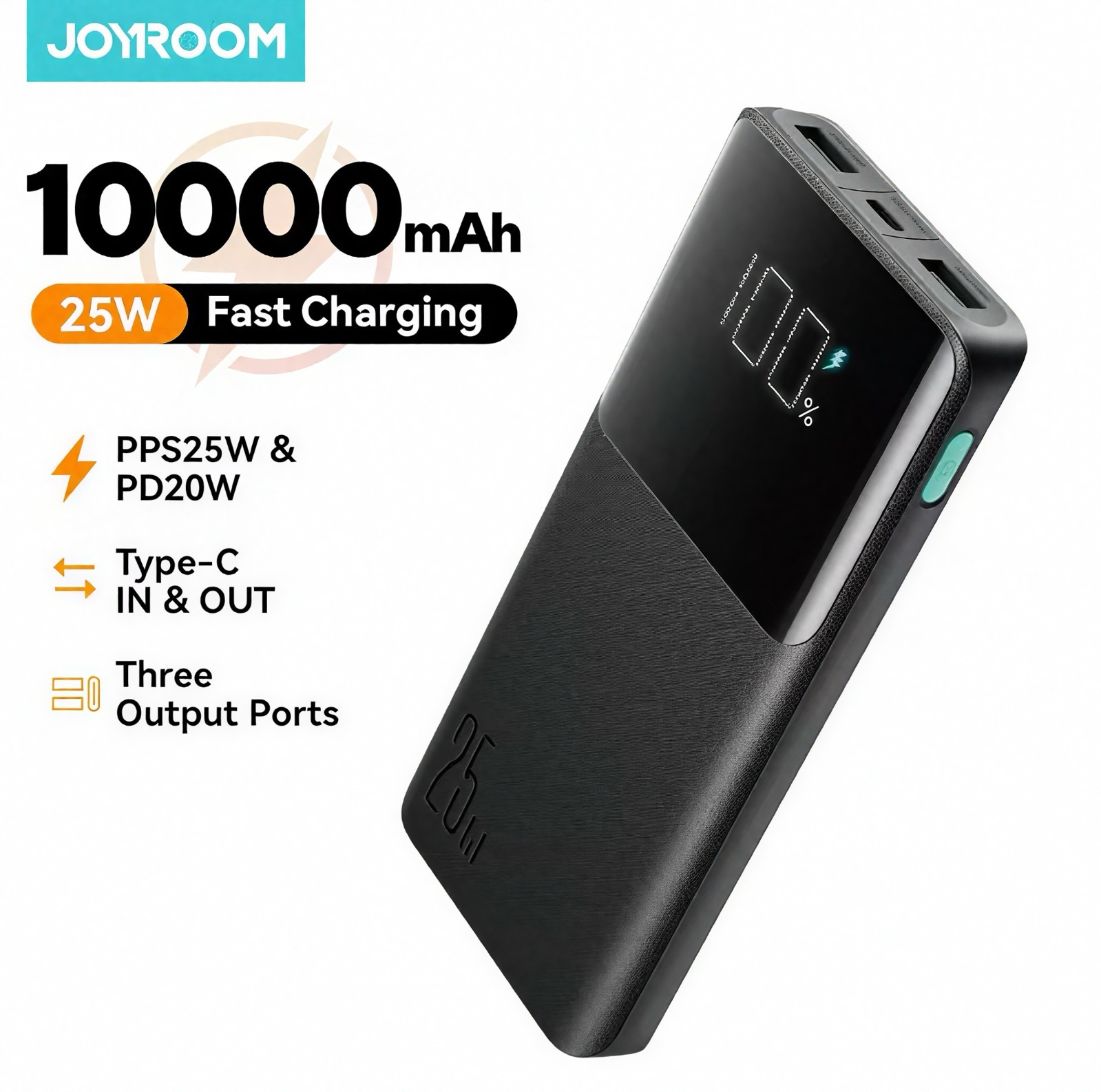 Power bank Joyroom charge rapide 25W idéale pour vos voyages et week-ends