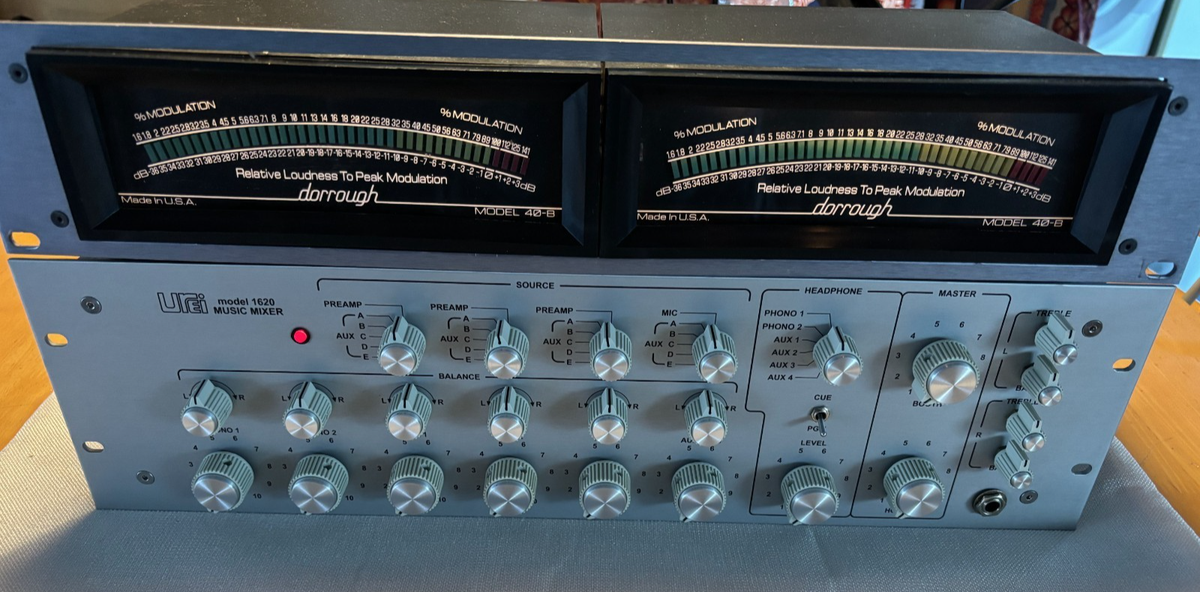 UREI 1620 ROTARY DJ MIXER SILVERFACE AND DORROUGH VU METER 40 | eBay