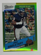 2021 Panini Classics Timeless Tributes Lime Green Mike Singletary 07/20 #124