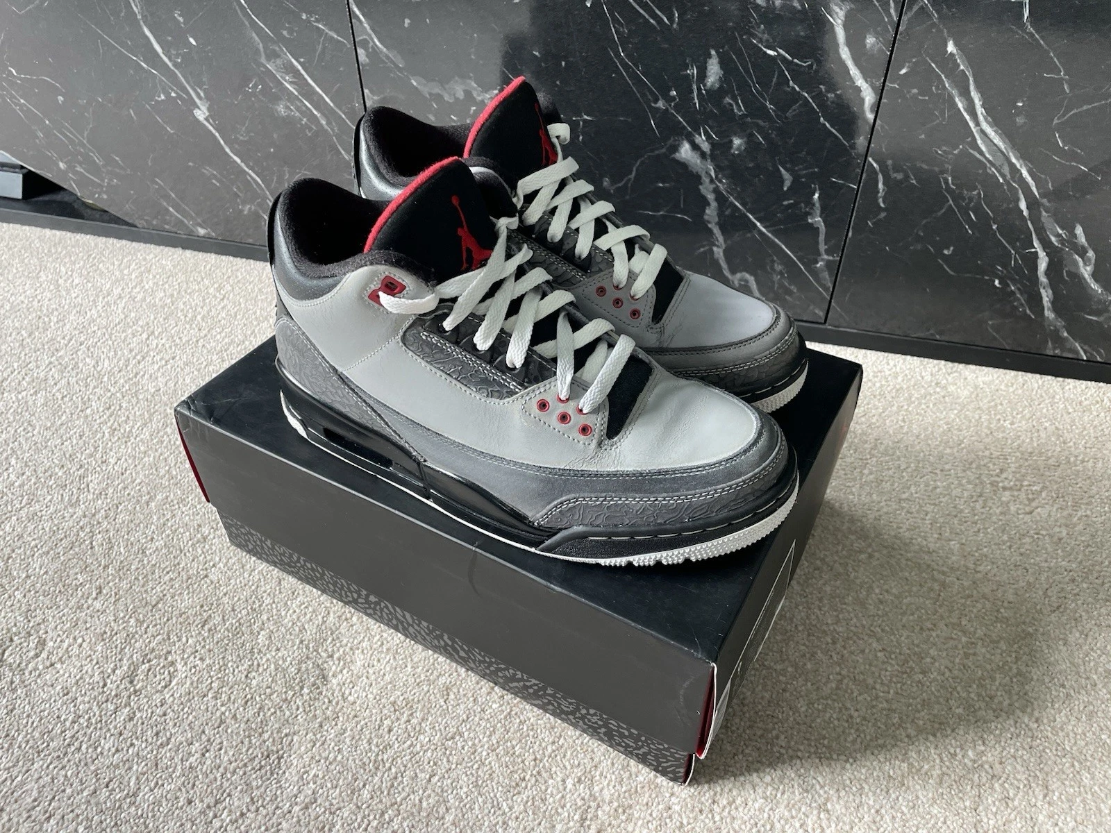 Nike Air Jordan 3 Retro Stealth UK 8 (2011)