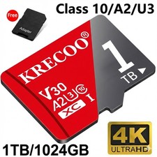 Micro SD Card 64GB 128GB 256GB 1TB Class 10 Micro SD Memory Card TF Adapter Lot