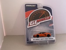 GREENLIGHT GL Muscle Orange 2021 Chevrolet Corvette Stingray Convertible 1:64