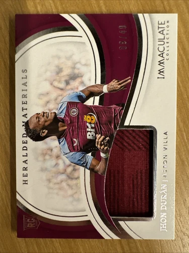 2023-24 Panini immaculate JHON DURAN RC Heralded Materials #9/49 JERSEY MATCH