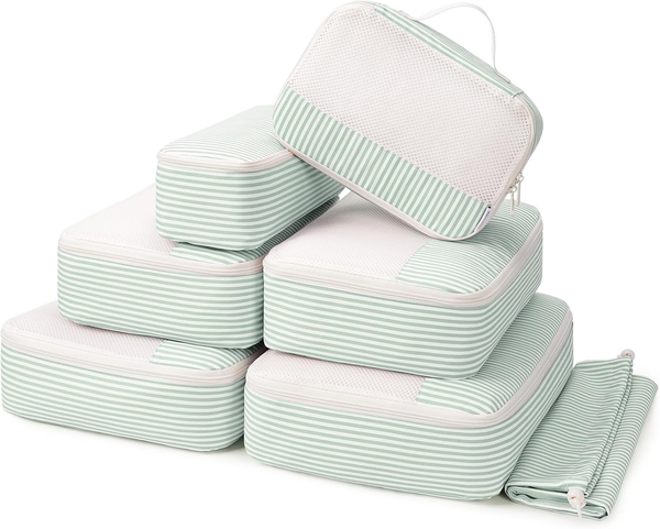 Narwey 7 Teilige Koffer Organizer Set, Packing Cubes Groß Reise PackwüRfel-image